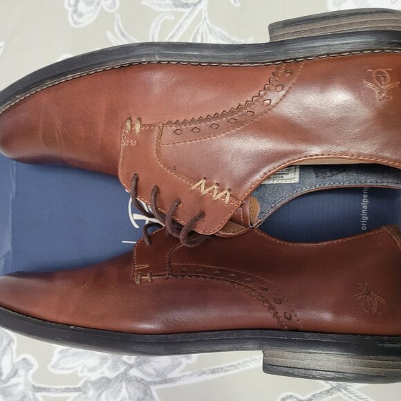 Original Penguin Walter Oxford Lace up Dress Shoes Cognac Brown 10.5 main image 6